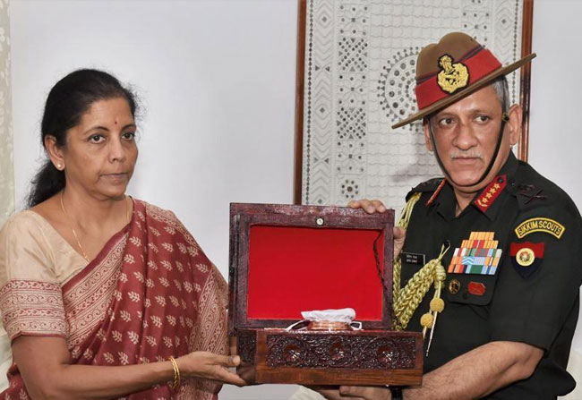  Defense minister Nirmala Sitharaman 