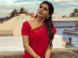 Samantha New Look In Half Saree