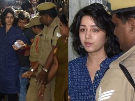 ఛార్మిపై కానిస్టేబుల్ చేయి police constable touches Charmi At SIT Office