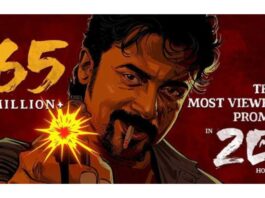 "Surya44" latest promo with 65 million views!