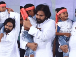 కార్యకర్త కొడుకుతో పవన్‌..
